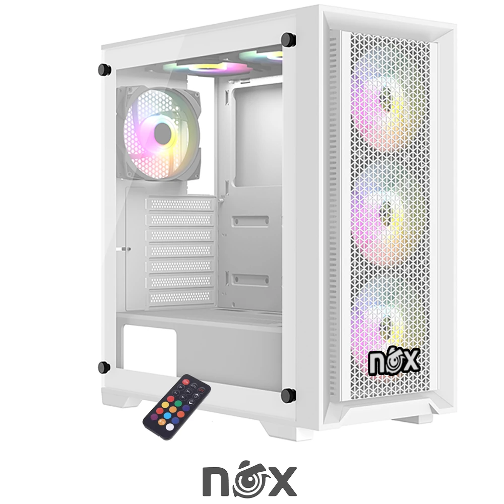 CASE NOX SPECTRUM 4FAN ARGB WHITE